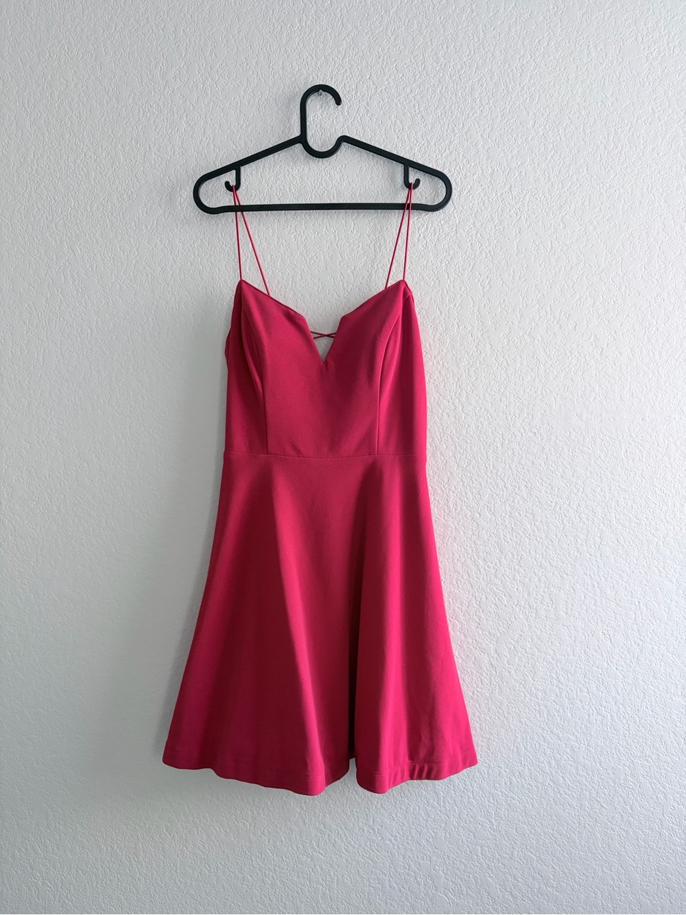 City Studio Red Spaghetti Strap Fit & Flare Mini Dress